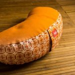 Félhold meditációs párna - narancs