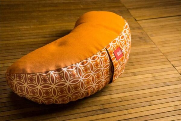 Félhold meditációs párna - narancs