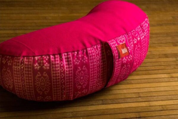 Félhold meditációs párna - rózsaszín