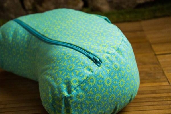 Félhold meditációs párna - türkiz