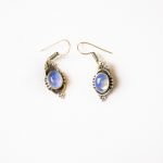 Indiai Kék opál fülbevaló [opalit]