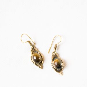 tigrisszem ékszer ásvány fülbevaló