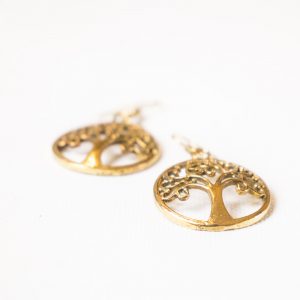 Réz fülbevaló - Életfa