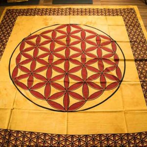 Életvirág mintás ágyterítő